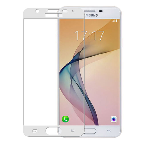 Ultra Clear Full Screen Protector Tempered Glass for Samsung Galaxy J5 Prime G570F White