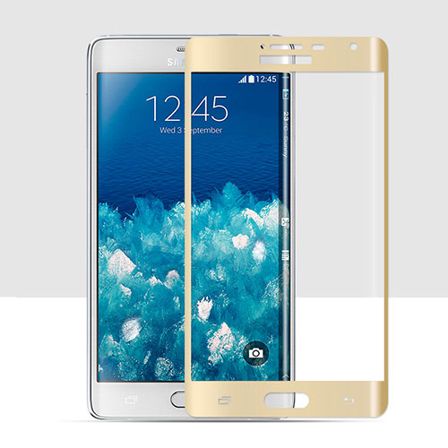 Ultra Clear Full Screen Protector Tempered Glass for Samsung Galaxy Note Edge SM-N915F Gold