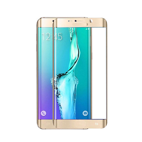 Ultra Clear Full Screen Protector Tempered Glass for Samsung Galaxy S6 Edge SM-G925 Gold