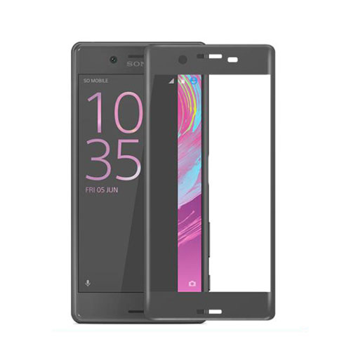 Ultra Clear Full Screen Protector Tempered Glass for Sony Xperia X Black