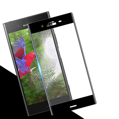 Ultra Clear Full Screen Protector Tempered Glass for Sony Xperia XZ1 Black