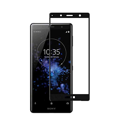 Ultra Clear Full Screen Protector Tempered Glass for Sony Xperia XZ2 Compact Black