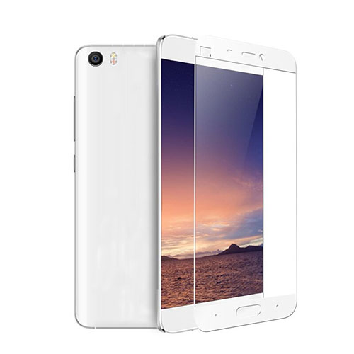 Ultra Clear Full Screen Protector Tempered Glass for Xiaomi Mi 5 White