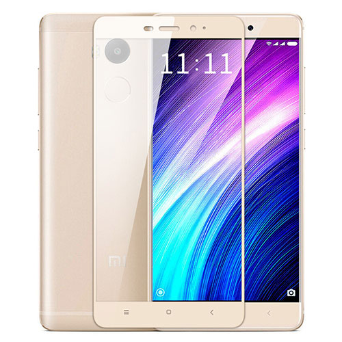 Ultra Clear Full Screen Protector Tempered Glass for Xiaomi Redmi 4 Prime High Edition Gold