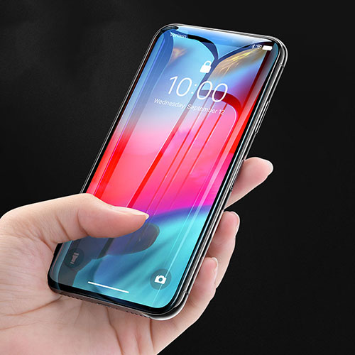 Ultra Clear Full Screen Protector Tempered Glass P08 for Apple iPhone X Black