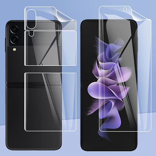 Ultra Clear Screen Protector Front and Back Film F07 for Samsung Galaxy Z Flip4 5G Clear