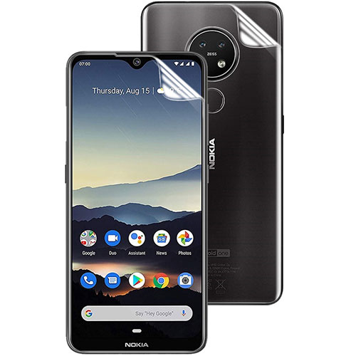 Ultra Clear Screen Protector Front and Back Film for Nokia 7.2 Clear