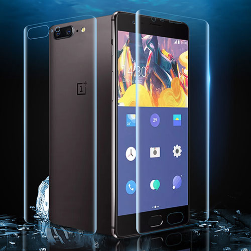 Ultra Clear Screen Protector Front and Back Film for OnePlus 5 Clear