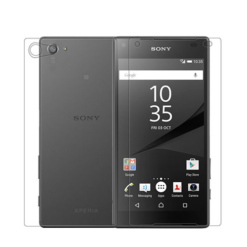 Ultra Clear Screen Protector Front and Back Film for Sony Xperia Z5 Compact Clear