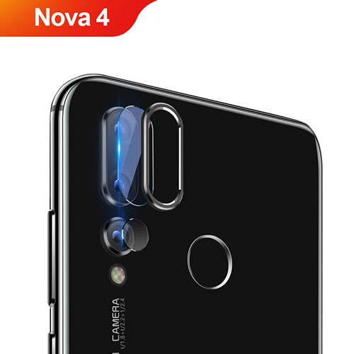 Ultra Clear Tempered Glass Camera Lens Protector for Huawei Nova 4 Black