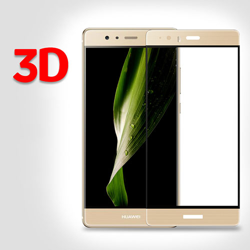 Ultra Clear Tempered Glass Screen Protector Film 3D for Huawei P9 Plus Gold