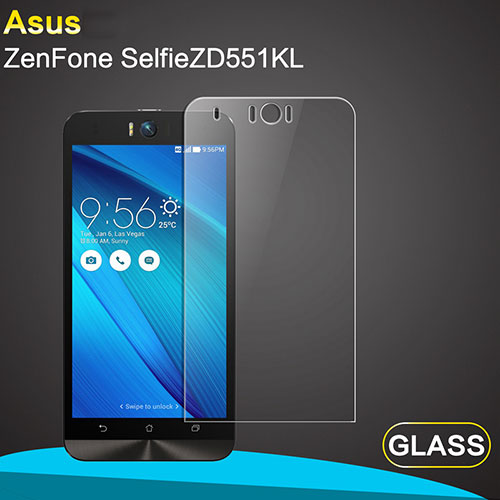 Ultra Clear Tempered Glass Screen Protector Film for Asus Zenfone Selfie ZD551KL Clear