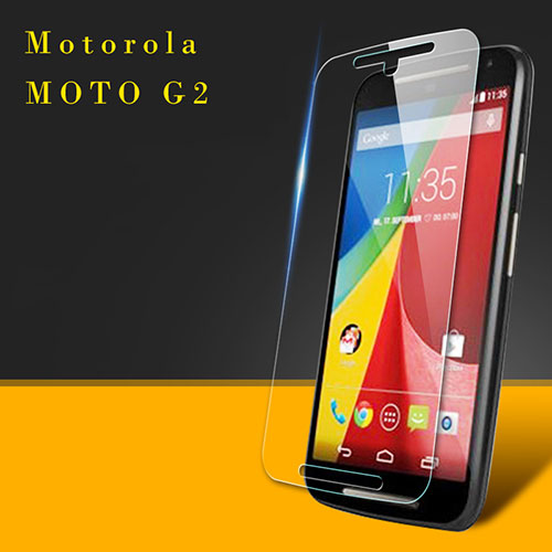 Ultra Clear Tempered Glass Screen Protector Film for Motorola Moto G (2nd Gen) Clear