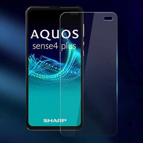 Ultra Clear Tempered Glass Screen Protector Film for Sharp AQUOS Sense4 Plus Clear