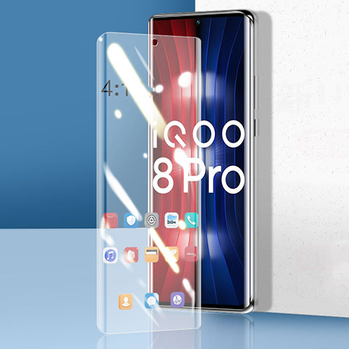 Ultra Clear Tempered Glass Screen Protector Film T01 for Vivo iQOO 8 Pro 5G Clear