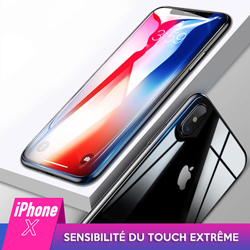 Ultra Clear Tempered Glass Screen Protector Front and Back for Apple iPhone Xs Max Clear