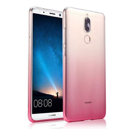 Ultra Slim Transparent Gel Gradient Soft Case for Huawei Nova 2i Pink