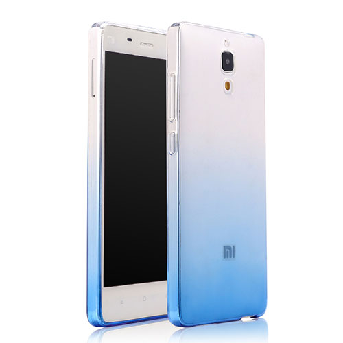 Ultra Slim Transparent Gel Gradient Soft Case for Xiaomi Mi 4 Blue
