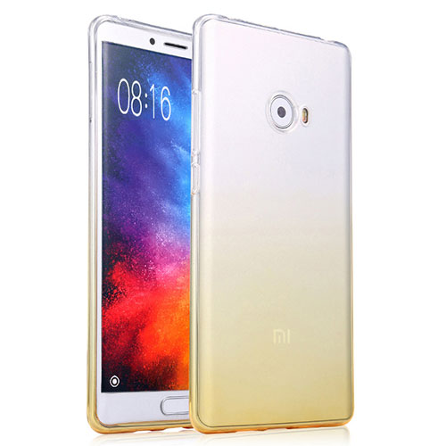 Ultra Slim Transparent Gel Gradient Soft Case for Xiaomi Mi Note 2 Special Edition Yellow