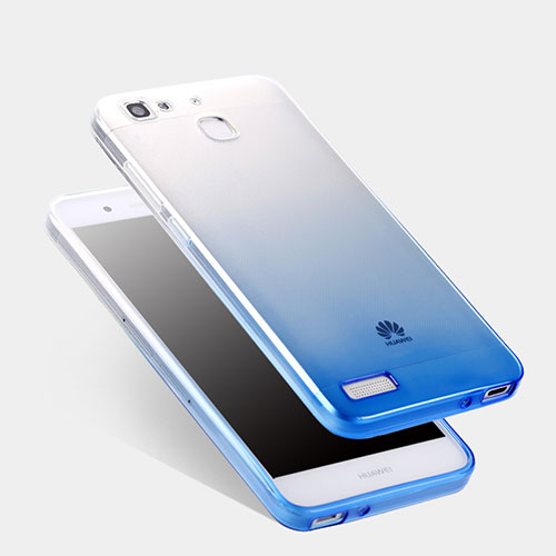 Ultra Slim Transparent Gel Gradient Soft Case Q01 for Huawei G8 Mini Blue