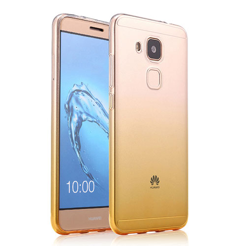 Ultra Slim Transparent Gradient Soft Case for Huawei G9 Plus Yellow