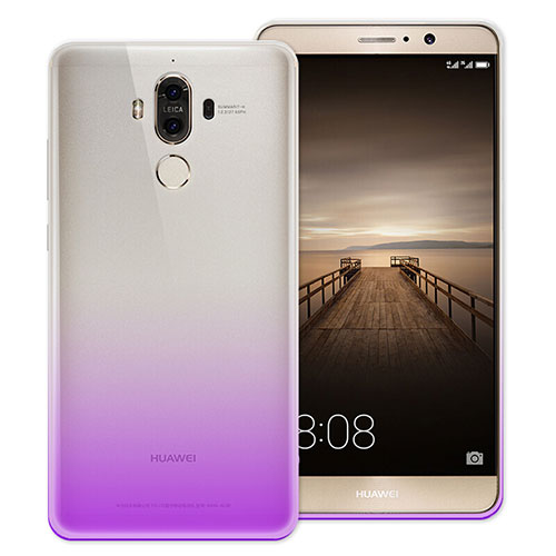 Ultra Slim Transparent Gradient Soft Case for Huawei Mate 9 Purple