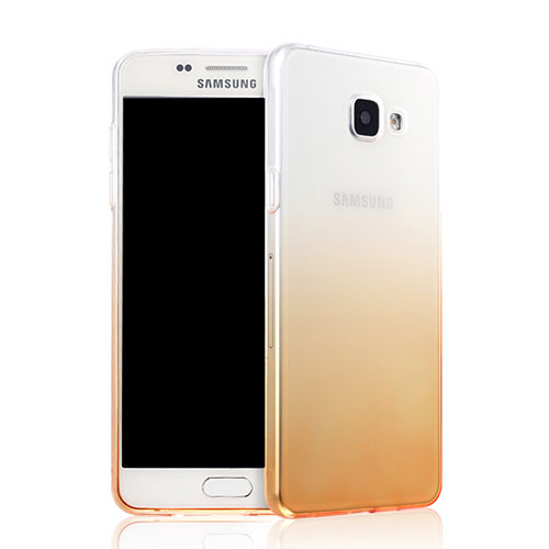 Ultra Slim Transparent Gradient Soft Case for Samsung Galaxy A7 (2016) A7100 Yellow