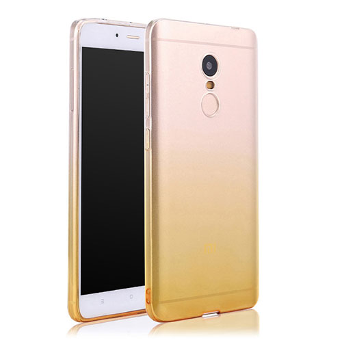 Ultra Slim Transparent Gradient Soft Case for Xiaomi Redmi Note 4X Yellow