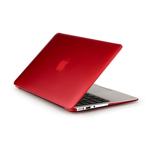 Ultra Slim Transparent Matte Finish Cover for Apple MacBook Pro 15 inch Retina Red
