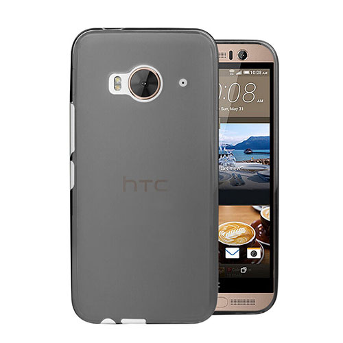 Ultra Slim Transparent Plastic Cover for HTC One Me Gray