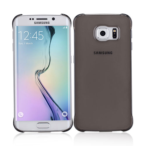 Ultra Slim Transparent Plastic Cover for Samsung Galaxy S6 Edge SM-G925 Gray