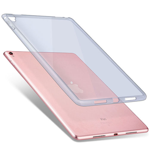 Ultra Slim Transparent TPU Soft Case for Apple iPad Pro 9.7 Blue