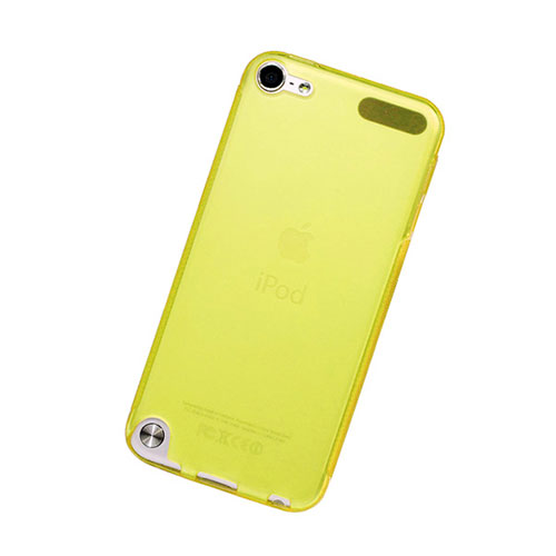 Ultra Slim Transparent TPU Soft Case for Apple iPod Touch 5 Yellow