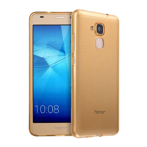 Ultra Slim Transparent TPU Soft Case for Huawei GR5 Mini Gold