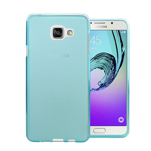 Ultra Slim Transparent TPU Soft Case for Samsung Galaxy A7 (2016) A7100 Blue