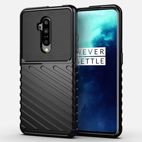 Ultra-thin Silicone Gel Soft Case 360 Degrees Cover A01 for OnePlus 7T Pro Black