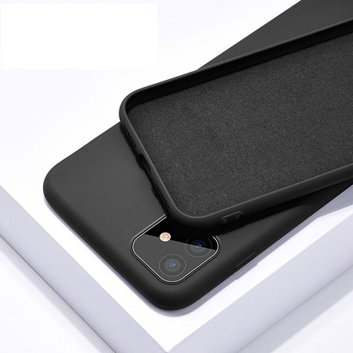Ultra-thin Silicone Gel Soft Case 360 Degrees Cover C01 for Apple iPhone 11 Black