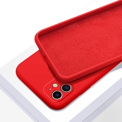 Ultra-thin Silicone Gel Soft Case 360 Degrees Cover C01 for Apple iPhone 11 Red