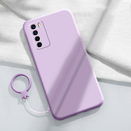 Ultra-thin Silicone Gel Soft Case 360 Degrees Cover C01 for Huawei Honor Play4 5G Clove Purple