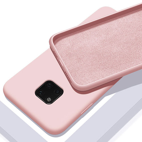Ultra-thin Silicone Gel Soft Case 360 Degrees Cover C01 for Huawei Mate 20 Pro Pink