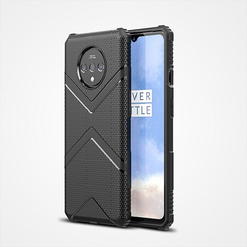 Ultra-thin Silicone Gel Soft Case 360 Degrees Cover C01 for OnePlus 7T Black
