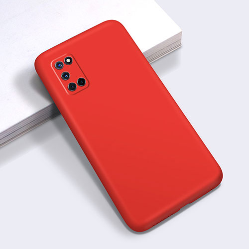 Ultra-thin Silicone Gel Soft Case 360 Degrees Cover C01 for Oppo A52 Red