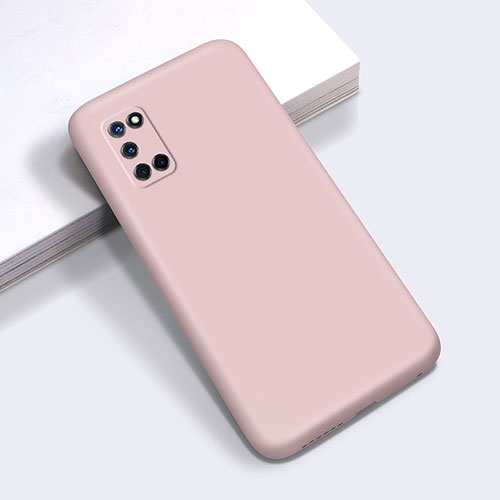 Ultra-thin Silicone Gel Soft Case 360 Degrees Cover C01 for Oppo A72 Pink