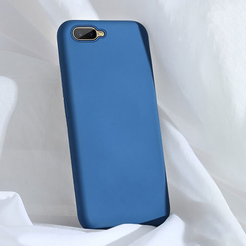 Ultra-thin Silicone Gel Soft Case 360 Degrees Cover C01 for Oppo RX17 Neo Blue