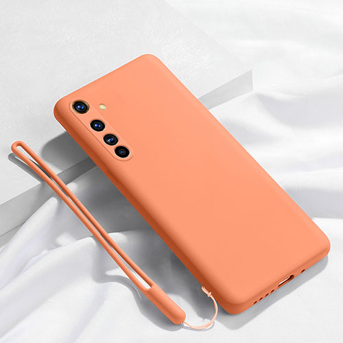 Ultra-thin Silicone Gel Soft Case 360 Degrees Cover C01 for Realme X50 Pro 5G Orange