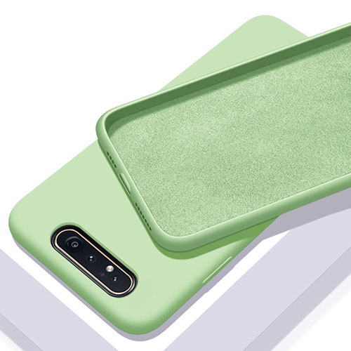 Ultra-thin Silicone Gel Soft Case 360 Degrees Cover C01 for Samsung Galaxy A80 Green