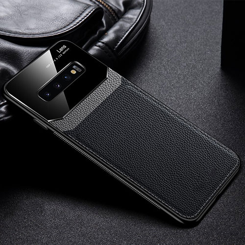 Ultra-thin Silicone Gel Soft Case 360 Degrees Cover C01 for Samsung Galaxy S10 Black