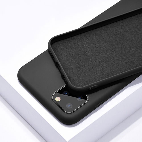 Ultra-thin Silicone Gel Soft Case 360 Degrees Cover C02 for Apple iPhone 11 Pro Max Black