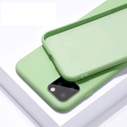 Ultra-thin Silicone Gel Soft Case 360 Degrees Cover C02 for Apple iPhone 11 Pro Max Green