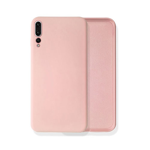 Ultra-thin Silicone Gel Soft Case 360 Degrees Cover C02 for Huawei P20 Pro Pink